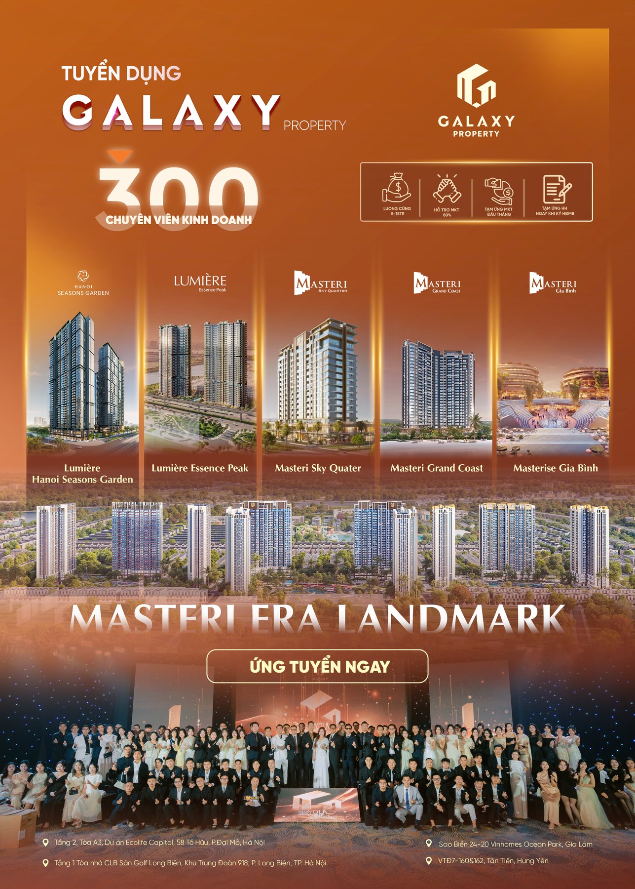 Tuyển dụng Galaxy Property — Masteri Era Landmark